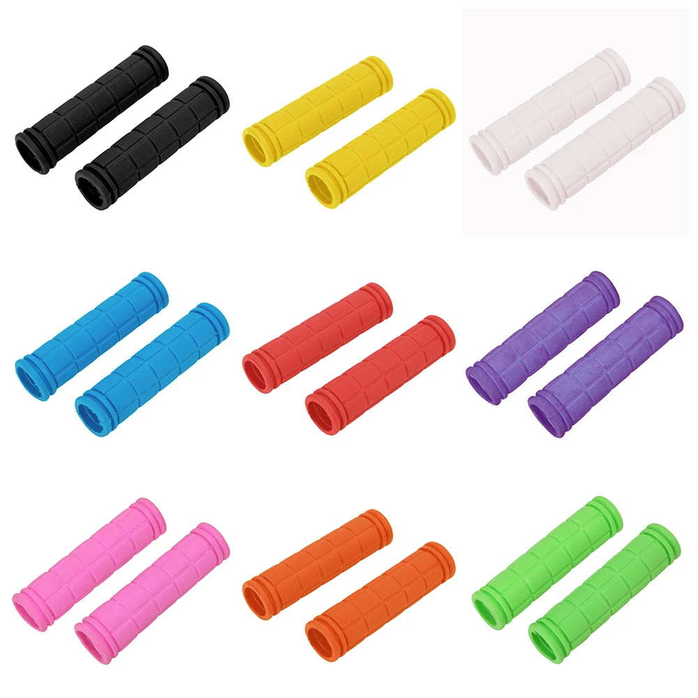 ZQEDY 1 Pair Bike Bar End Grips Soft Rubber Covers for Mountain Road