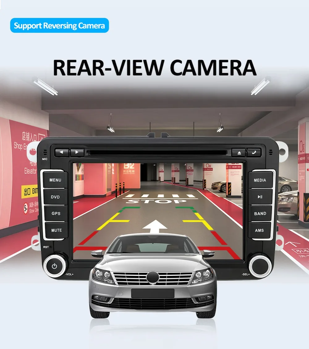 Discount Bosion 2 din  Octa core Android 8.1 Car DVD Player GPS for Volkswagen Passat CC Polo GOLF 5 6 Touran EOS T5 Sharan Tiguan Radio 12