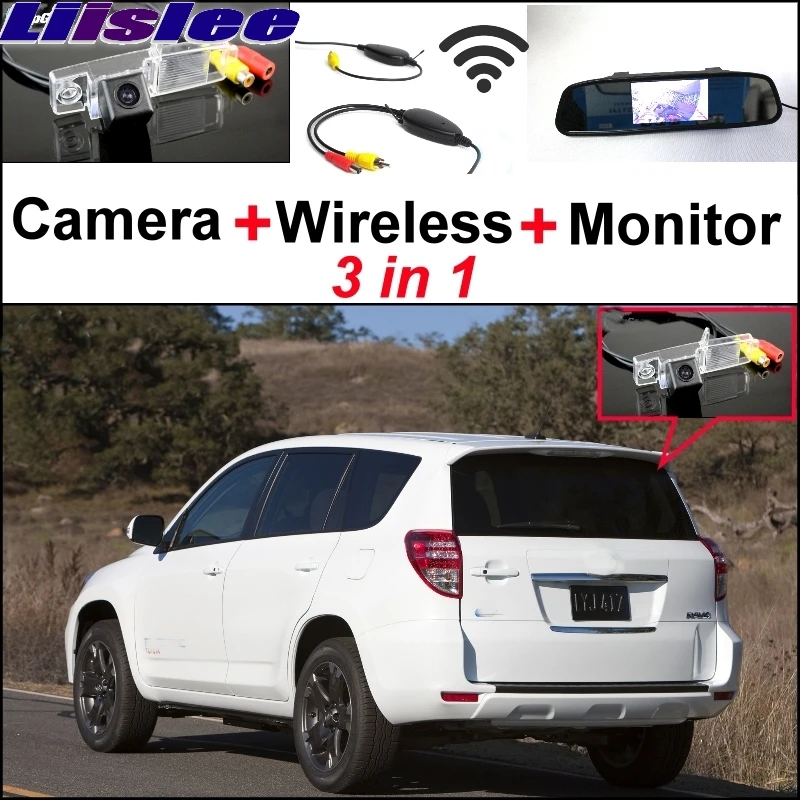 Liislee Special Rear View Camera + Wireless Receiver + Mirror Monitor Parking System For TOYOTA Vanguard RAV4 RAV-4 RAV 4 XA30