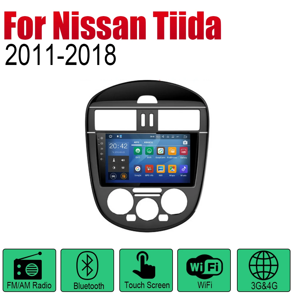 Sale ZaiXi Android Car Radio Stereo GPS Navigation For Nissan Tiida 2011~2018 Bluetooth wifi 2din Car Radio Stereo Multimedia Player 1