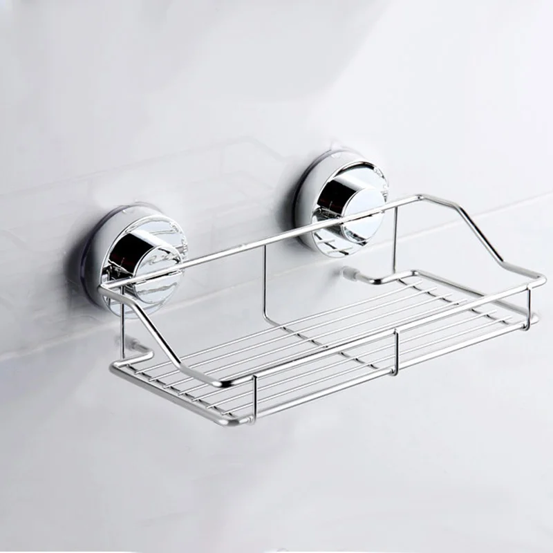 AUTO Suction Cup Adhesive Wall Mounted Bathroom shelf Households Rack