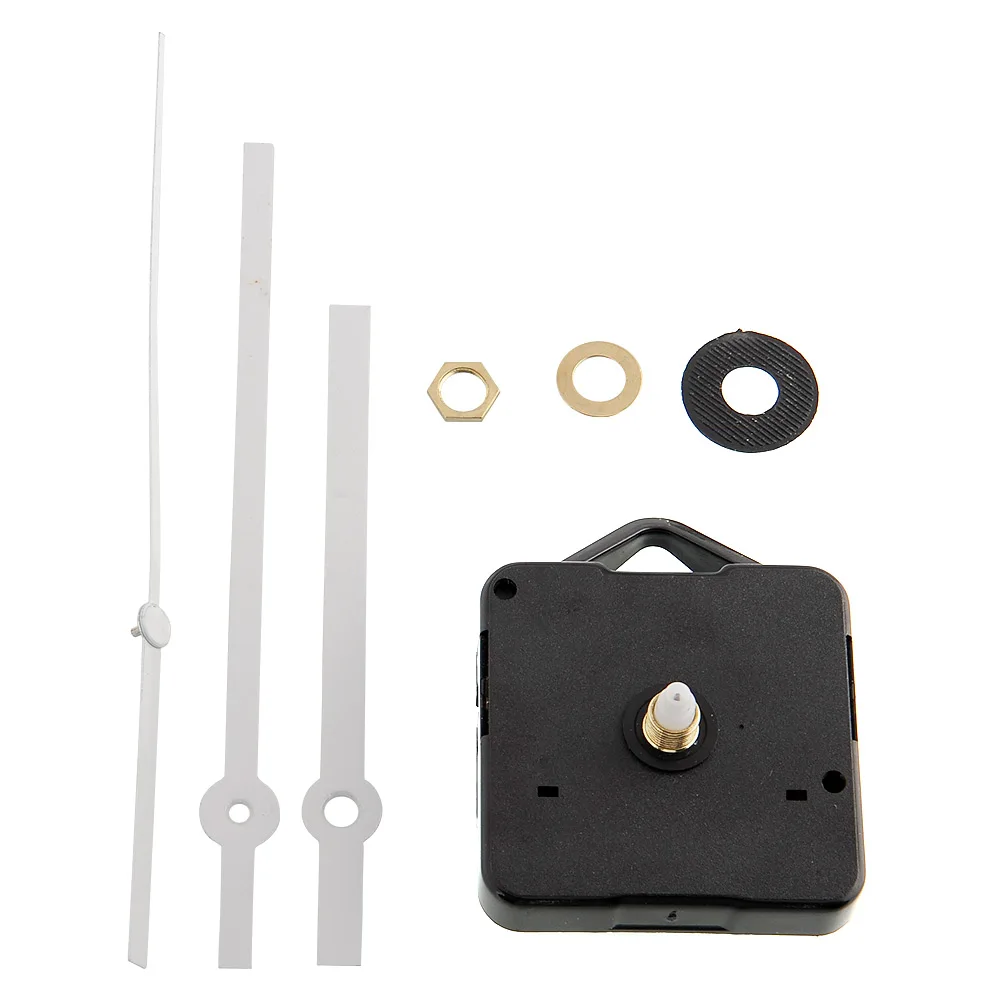Quartz Wall Clock Movement Mechanism DIY Repair Parts Kit White Long