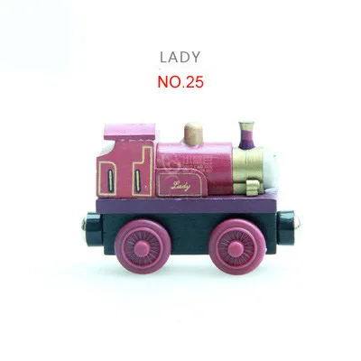 Магнитный деревянный Паровозик Emily Train, магнитные игрушки, рождественский подарок для детей, деревянные дорожки для детей - Цвет: NO25
