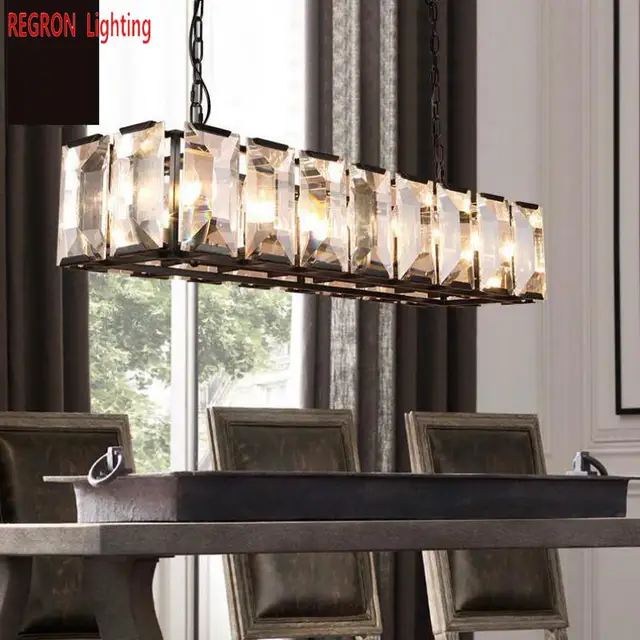 regron large rectangular chandelier