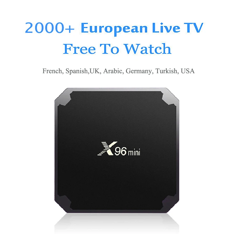 X96 мини 4K HD Европа Арабский IP tv Box 2000+ каналы включают турецкий испанский США Великобритания французский Португалия Live tv спортивные каналы