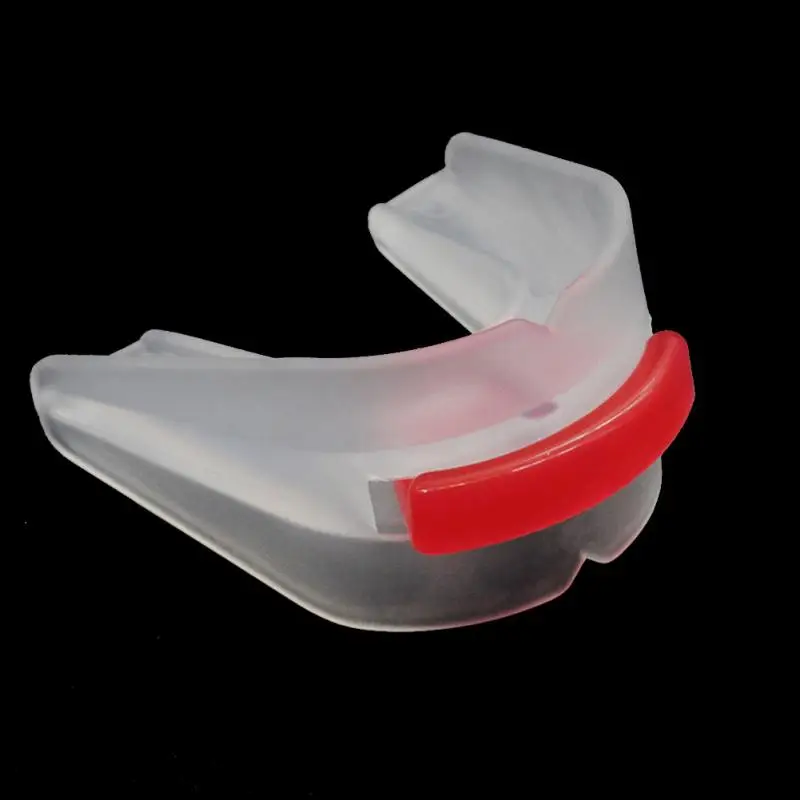 Deportes boca protección látex de doble cara protector bucal protector de boca para boxeadores artes marciales baloncesto fútbol Rugby jugador