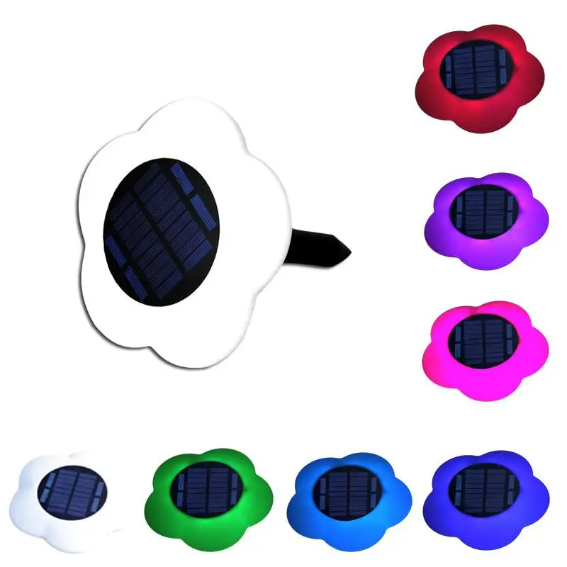 

HobbyLane Outdoor Waterproof Colorful Solar LED Powered Light Path Flower Shape Lights for Lawn Garden Landscape