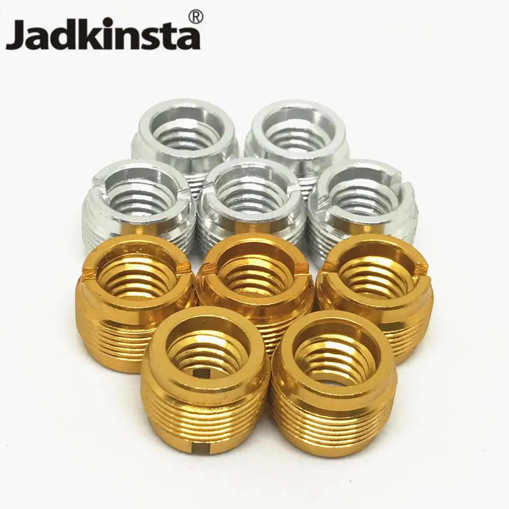 

Jadkinsta 10pcs 3/8 Female to 5/8 Male Screw Adapter Converter for Microphone Stand Clips Mic Stand Holder Adapter