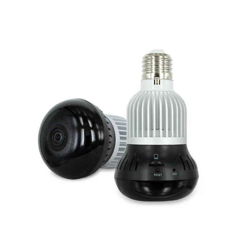 WiFi Wireless Hidden Nanny Cam Surveillance Camera LED Light Bulb 360