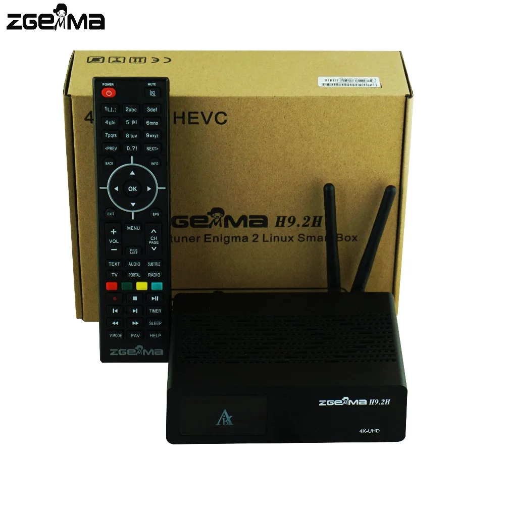 2 шт./лот в формате 4K UHD Zgemma H9.2H комбо DVB S2X + T2/C спутниковый ТВ коробка Linux E2 IPTV