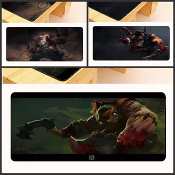 

Yuzuoan Dota 2 Free Shipping XL large Gaming Movie Mouse pad Keyboard mat Desk Cup Mat Gift locking Edge For CSGO 900X400x3mm