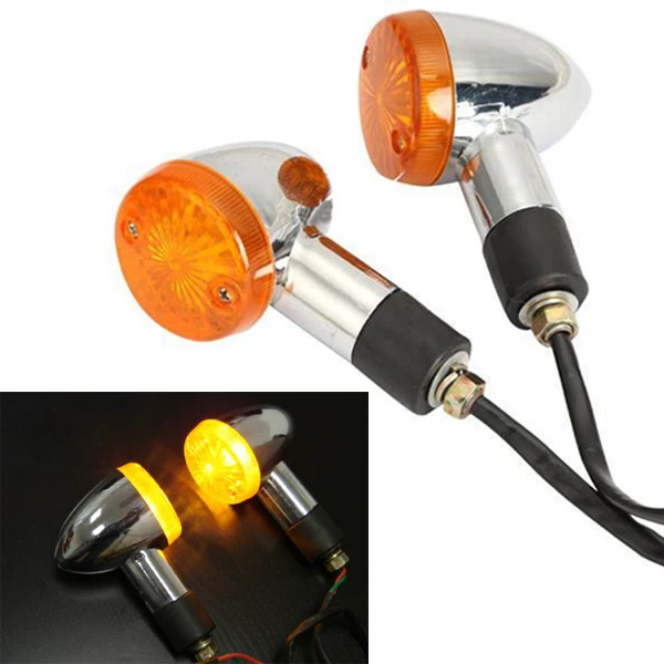 2 Pcs Moto Ambra Pallottola Indicatori Di Direzione Per Yamaha Royal Star Venture Classic Royale Deluxe