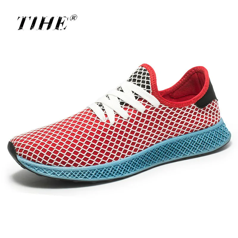 

2018 New Trend Spring Autumn Men's Fashion Casual Shoes Air Mesh Male Breathable Lace Up Leisure Shoes Mens Trainers Sneakers