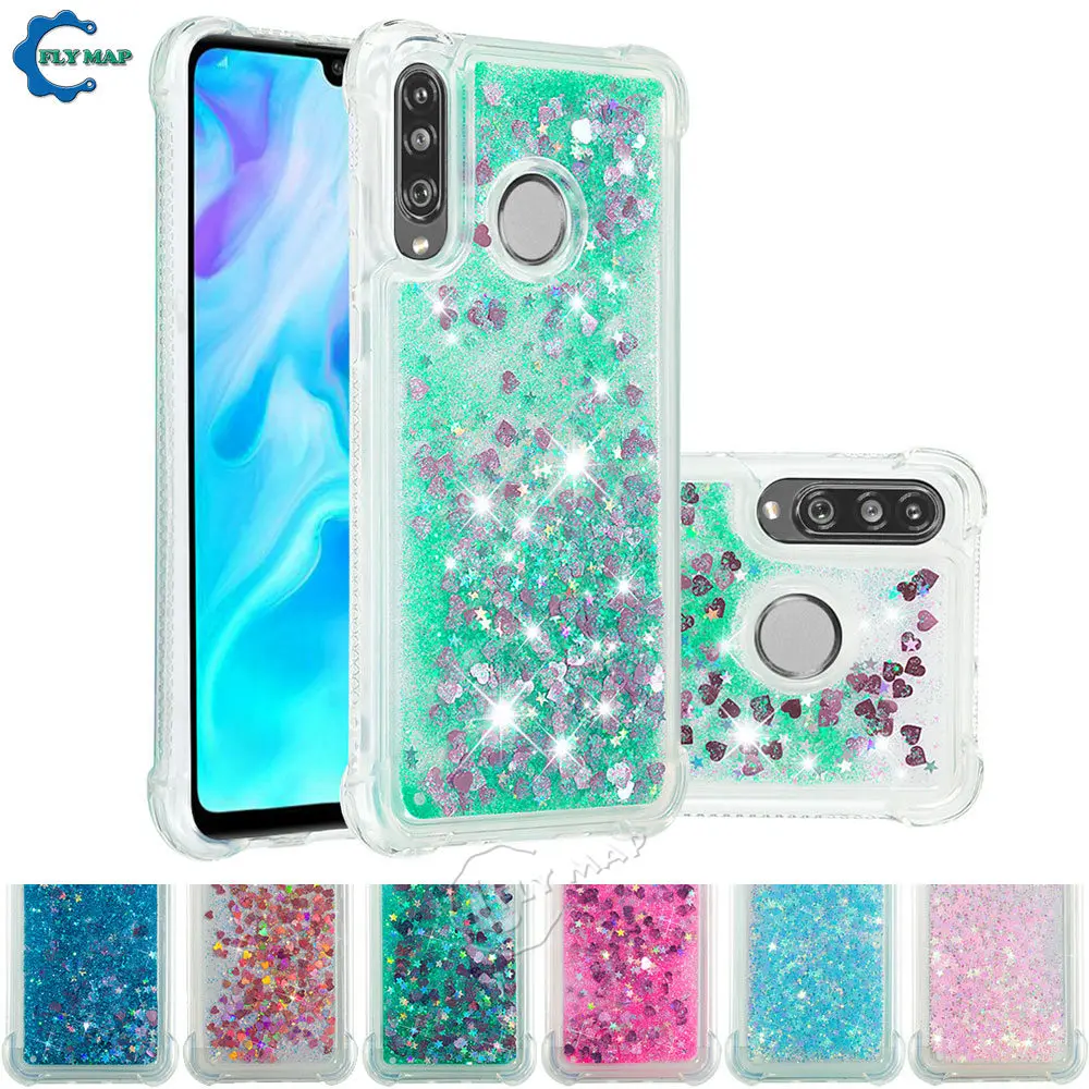 Glitter Stars Cover for Huawei P30 Lite P30Lite MAR-LX1 MAR-L21 MAR-L23 MAR LX1 LX3 L21 L23 Liquid Quicksand Soft TPU Back Case |