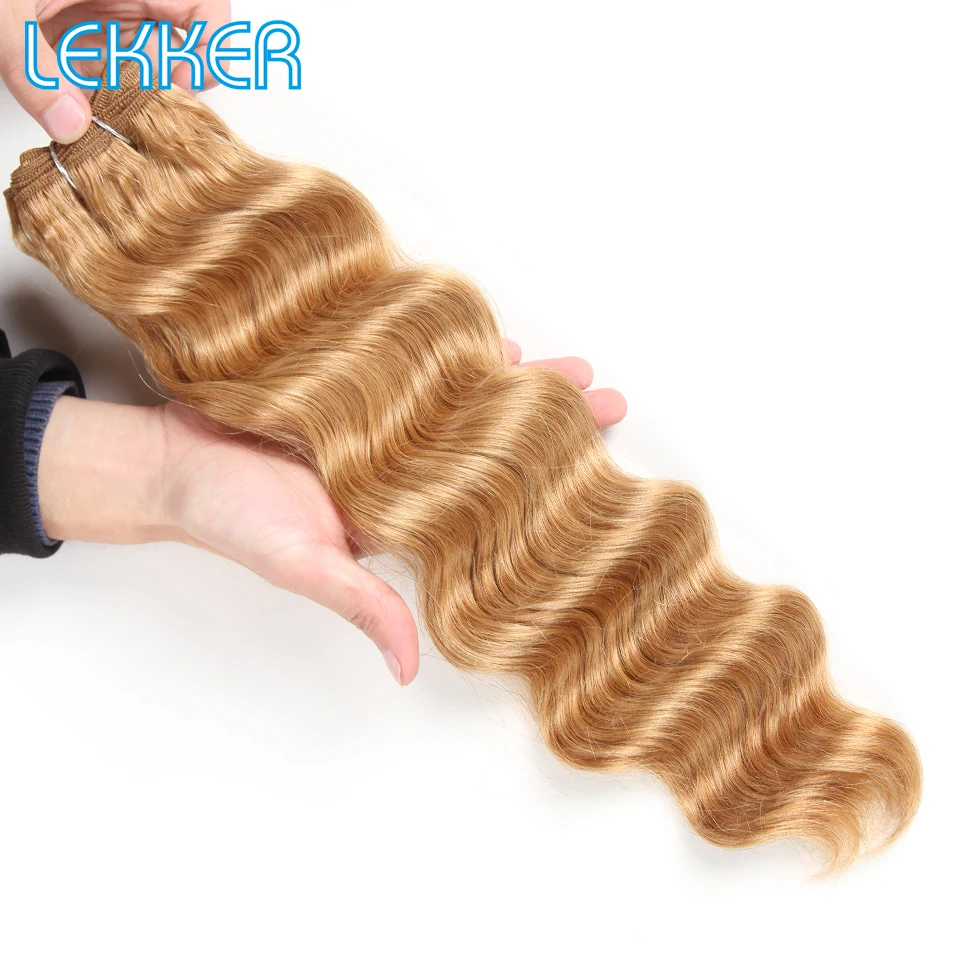 Lekker Pre Colored Brazilian Remy Deep Windy Human Hair Weave