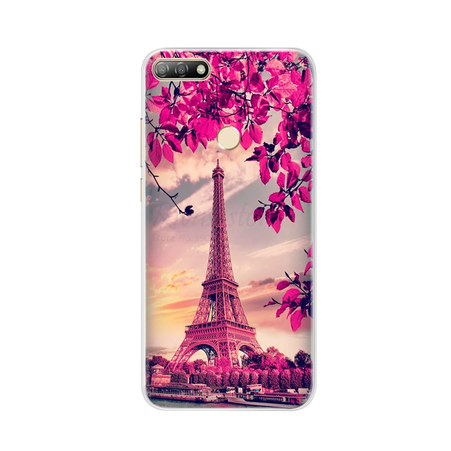 for funda huawei Y7 2018 case for huawei Y7 Prime 2018 cover soft