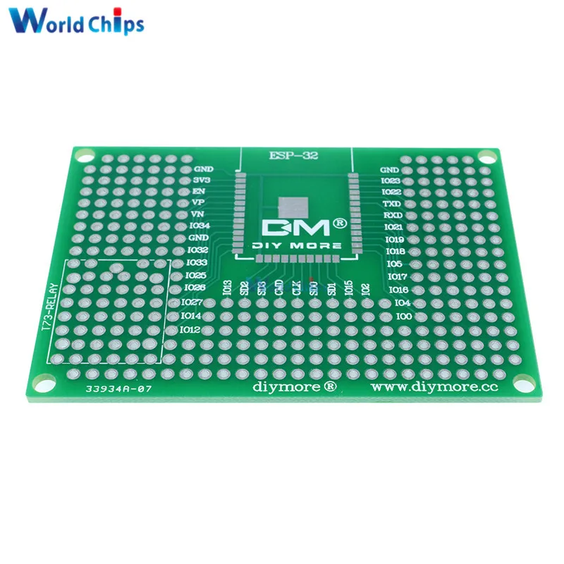 2PCS Double side Protoboard Circuit Universal DIY Prototype PCB Board 7cmx9cm