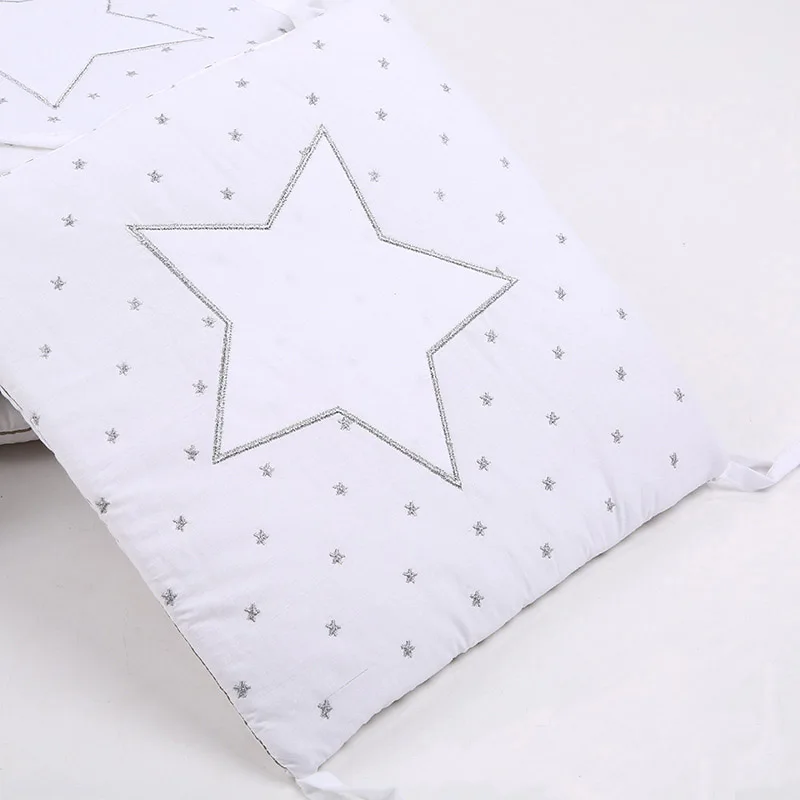 6pcs/set Baby Crib Bumper Flexible Combination Star Bed Bumper Comfortable Protect the Baby Easy to Use Baby Bumpers In The Crib 6pcs/set Baby Crib Bumper Flexible Combination Star Bed Bumper Comfortable Protect the Baby Easy to Use Baby Bumpers In The Crib