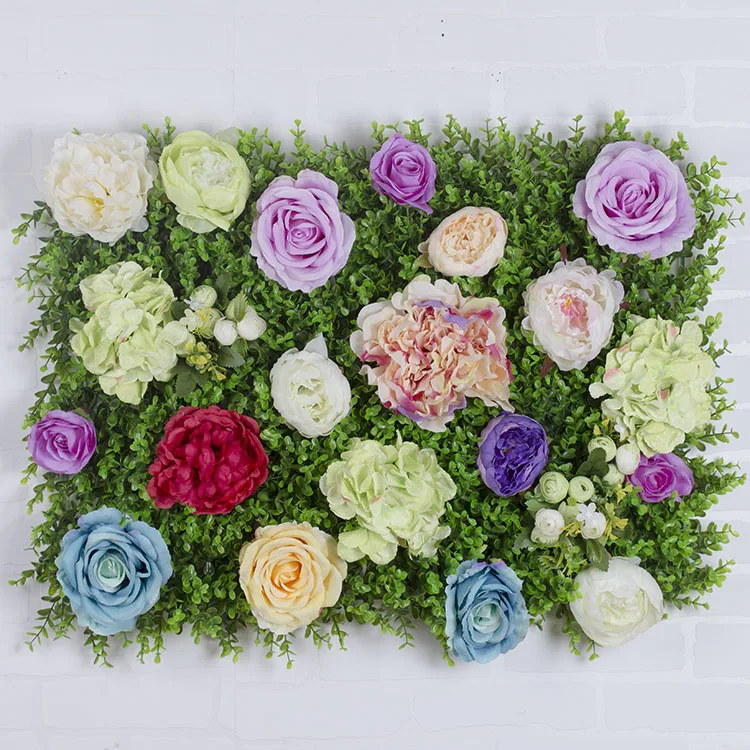 40cm X 60cm Artificial Plastic Decorative Flowers Dense Grass Mat For