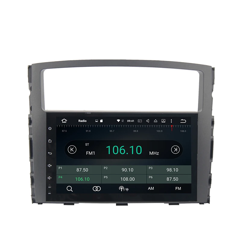 Discount Android 8.0 car radio gps for mitsubishi pajero V97 V93 with Octa core PX5 4G RAM 32G ROM wifi 4g usb Auto Stereo Multimed 3