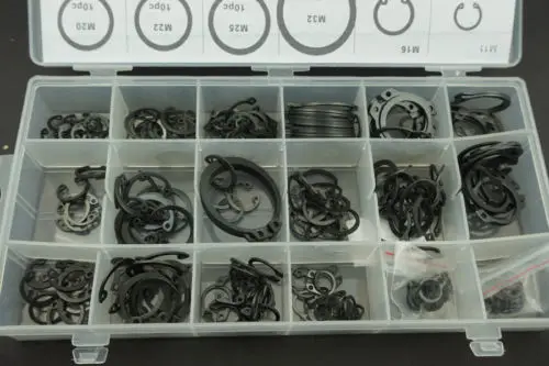 225PCS/Lot Internal & external Lock Snap Retaining ring Circlips holes Shaft collar