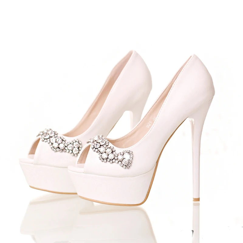 Red Pink Color Platform Bride Dress font b Shoes b font Stiletto Heel Bridesmaid font b