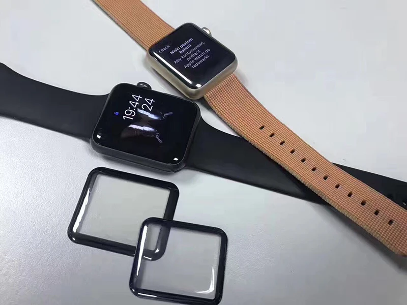 Suntaiho 3D полностью гелевая стеклянная пленка для Apple Watch 44 мм 42 мм мягкий край анти фиолетовый синий светильник Защитная пленка для экрана для i Watch 4