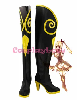 

Custom Made Fairy Tail Lucy Cosplay Boots Shoes For Christmas Halloween Festival Birthday CosplayLove