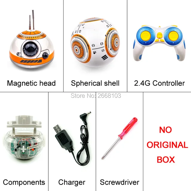 BB 8 RC Robot BB-8 2.4G Remote Control BB8 Figure Robot  Upgrade Action Robot Sound Intelligent Toys Car For Children Ball Robot 6