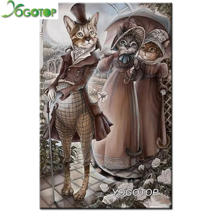 

Diamond Mosaic Full Diamond Embroidery Mr Cat Picture of Rhinestones Diamond Painting Cross Stitch Handwork Craft XC554