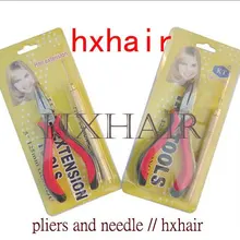 10 шт. № 2 плоскогубцы и иголка(прямой голова с зубьями)/профессиональная машинка для стрижки волос инструменты для наращивания