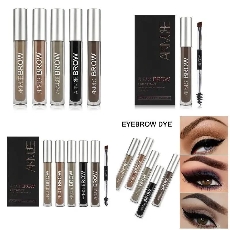 

Eyebrow Dyed Tint with Brush Waterproof Long Lasting Makeup Eye Brow Cream Enhancer Cosmetic MH88