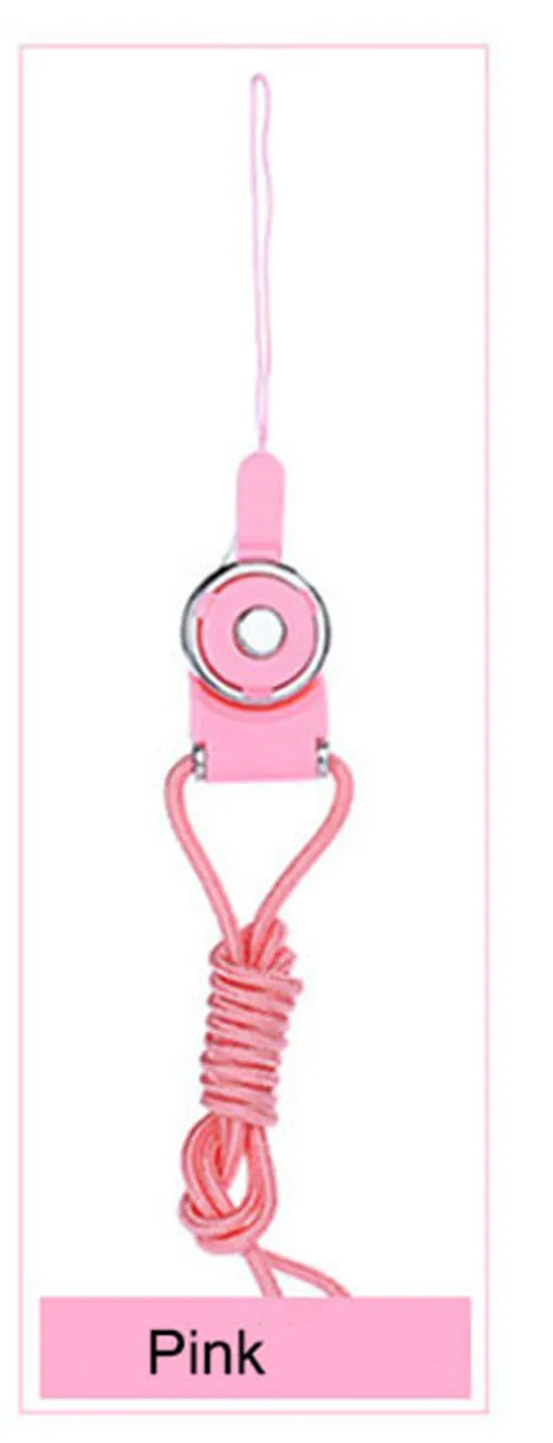 Многофункциональный ремешок для мобильного телефона для iPhone X, 8, 7, 6, 6s, samsung Galaxy S9, S8, S7 Edge, ремешок с подвеской на шею, украшение для телефона - Цвет: Pink