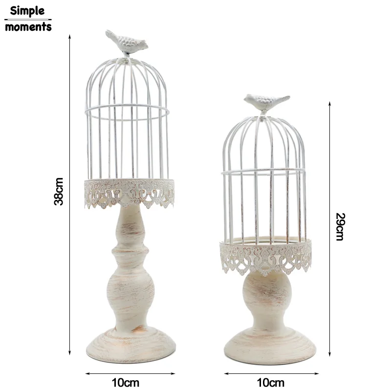 Простые моменты Металл Ретро Стиль подставка для свечи Свадебная украшения Свеча фонарь декоративный подсвечник для дома