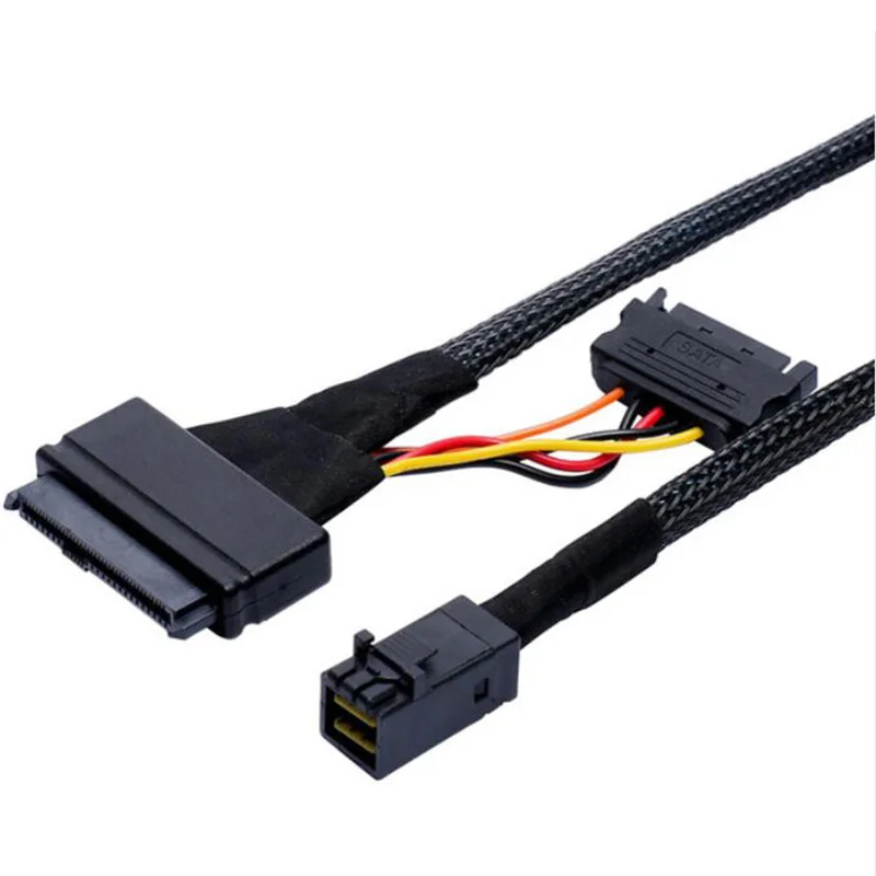 HD Mini SAS (SFF 8643) в U.2 8639) кабель для 2 5 &quotNVMe SSD|Платы расширения| |