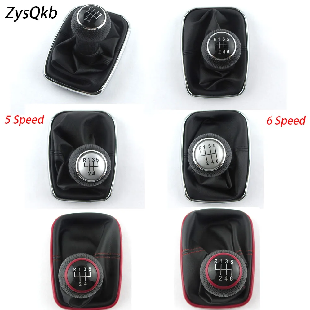 

PU Leather Shifter Stick Shift Knob With Dustproof Cover Speed Gear Shift Knob For VW Golf GTi MK4 R32 Bora MK4 Jetta