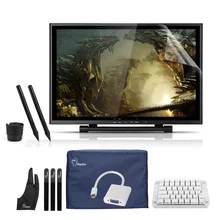 Buy UG-1910B Professional Art Drawing Graphic Tablet Monitor 19 Inches With one-hand Mechanical Gaming Keyboard+ Two-Finger Glove