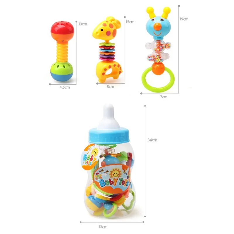 Beli Baru Lahir Mainan Bayi 0 1 Tahun Tua Anak anak Tangan Musik Rattle, Guar Botol Semprot Set 9 Sets Harga Baru Lahir Mainan Bayi 0 1 Tahun Tua Anak anak Tangan Musik Rattle, Guar Botol Semprot Set 9 Sets