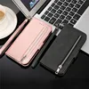 Étui portefeuille en cuir pour Samsung Galaxy, A52, A72, S22, S21, A73, A53, A13, A32, A22, A12, A71, A51, J5, J6 Plus, fermeture éclair, carte, couverture de téléphone
