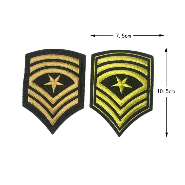 VIPOINT вышивка звёздные буквы Звездные воздушные нашивки армейские военные нашивки значки аппликации нашивки для одежды ST-3 - Цвет: Фиолетовый