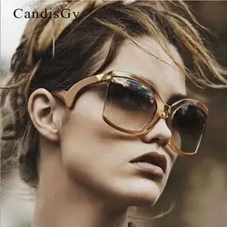 2018 черный прозрачный негабаритных Cateye Солнцезащитные очки Женщины градиент Летний стиль классические женские солнцезащитные очки