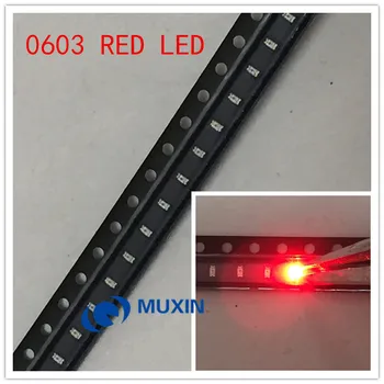

4000pcs/lot Small red lamp beads 0603 SMD LED 0603 RED Light-emitting diodes Free Shipping