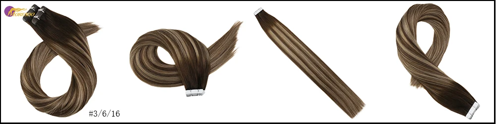 Moresoo Balayage Ombre цветная лента в Реми наращивание волос бесшовная лента на пряди человеческих волос 20 шт. 50 г в упаковке клей на волосы