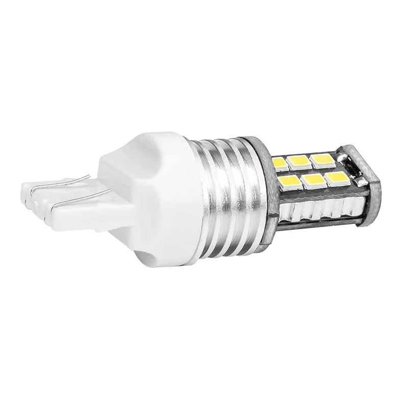 Супер яркий T20 7443 W21/5 Вт 7440 W21W 15 SMD 2835 Светодиодный автоматический стоп-сигнал противотуманные лампы Автомобильные фары дневного света Белый Красный Янтарный 12V