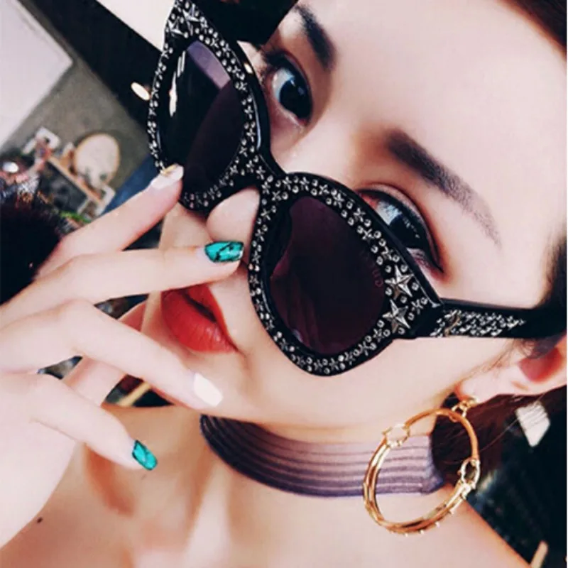 8 Colors Star Personality Eyeglass Frames With Film Fashion Harajuku
