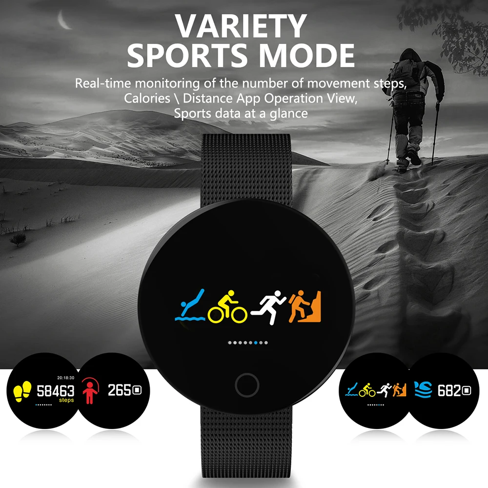 Бизнес Для мужчин Смарт часы Android ips HD Экран Водонепроницаемый Smartwatch сердечного