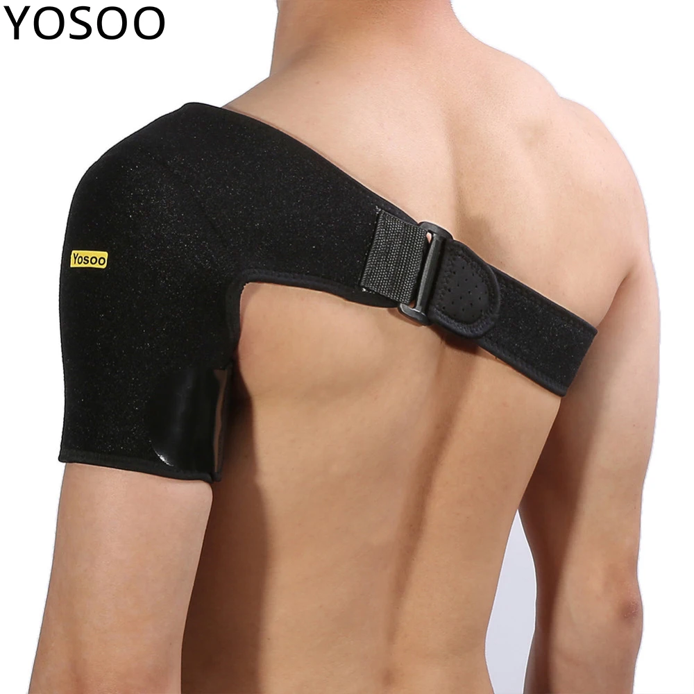 

Yosoo Single Shoulder Posture Corrector Support Belt Strap Brace Back Guard Cuffs Joint Pain Relief Protector Shoulder Lift Wrap