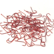 1000 шт./лот, 1,5 см, карманный крючок из высокоуглеродистой стали, красный/черный/золотой рыболовный крючок, рыболовный крючок, маленький рыболовный крючок для озера