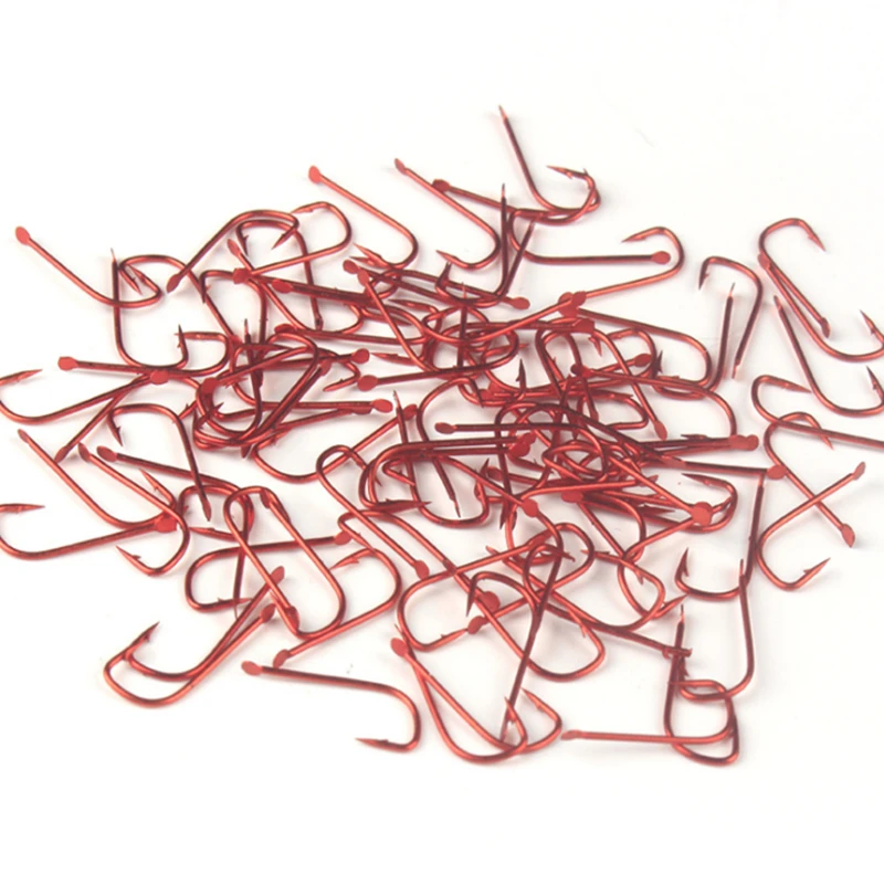 

1000pcs/lot 1.5cm Pocket-size Hook High Carbon Steel Red/Black/Gold Fishing Hook Angling Hook Small Crucian For Lake