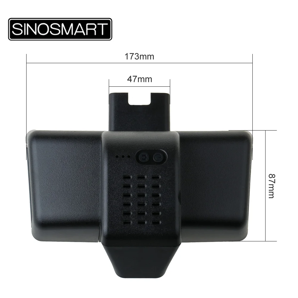 SINOSMART Novatek 96672 Wifi DVR камера для Mercedes Benz SUV G500/G35/G55 2019 управление через приложение SONY